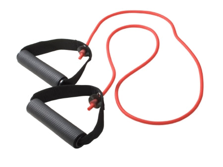 CanDo - Exercise Resistance Tubing with Handles Red 48 Inch Length Light Resistance - 10-5562