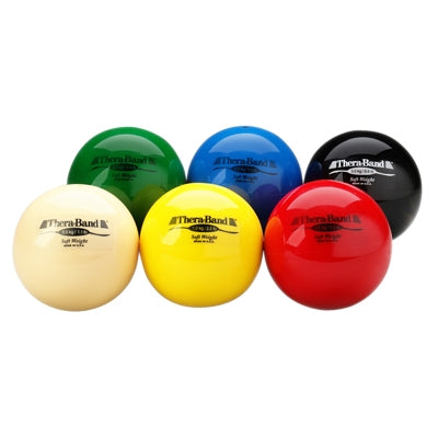 Fabrication Enterprises Thera-Band Soft Weights Hand Weight Set 6 Ball Set From 1.1 to 6.6 lbs. - 459020