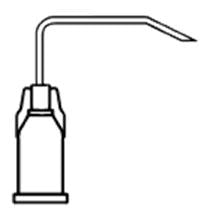 All-Med Huber Needle 20 Gauge 1-1/2 Inch Without Safety - 55-2040