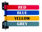 Omnimed - Exam Room Signal Flag Wall Mount 4 Flag 4 and 6 Inch - 291714