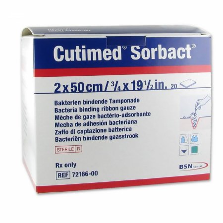 Cutimed Sorbact - Impregnated Dressing 4/5 X 19-7/10 Inch Gauze DACC Sterile - 7216606