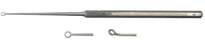 BR Surgical BR Surgical Ear Curette Buck 6-1/2 Inch Length Single-ended Handle Size 0 Tip Curved Blunt Fenestrated Round Tip - BR44-12000
