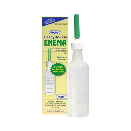 Rugby - Enema 4.5 oz. 19 Gram - 7 Gram Strength Monobasic Sodium Phosphate / Dibasic Sodium Phosphate - 00536741551