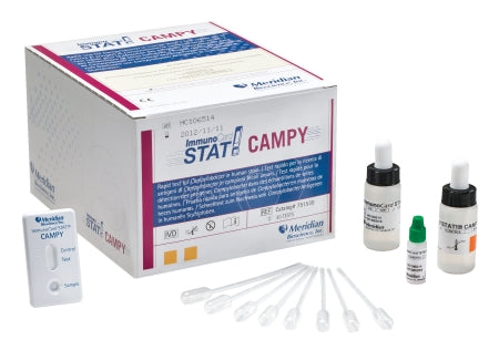 Meridian ImmunoCard STAT! CAMPY Rapid Test Kit Immunoassay Campylobacter Stool Sample CLIA Moderate Complexity 30 Tests - 751530