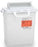 Becton Dickinson Recykleen Sharps Container 15-3/4 H X 13-1/2 W X 6 D Inch 3 Gallon Pearl Horizontal Counterbalanced Door - 305053