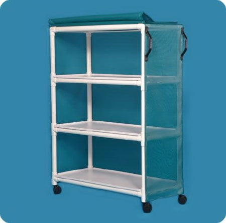 IPU Value Line 3 Shelf Linen Cart 3TW Caster 55 lbs. - VL LC3 L