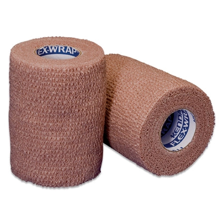 Cardinal Kendall Cohesive Bandage 1 Inch X 5 Yard Standard Compression Self-adherent Closure Tan NonSterile - 4581C