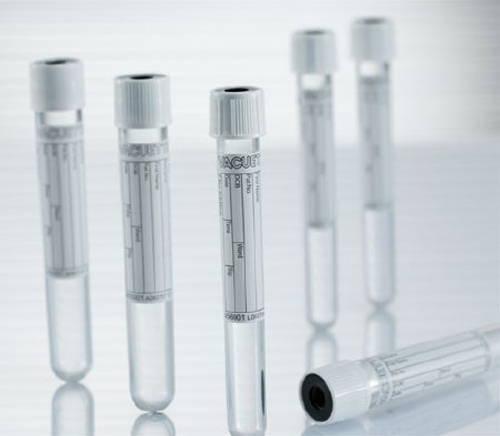 VWR International Vacuette Z No Additive Venous Blood Collection Tube Serum Tube Plain 13 X 75 mm 3 mL White / Black Ring Pull Cap Polyethylene Terephthalate (PET) Tube - 95057-367