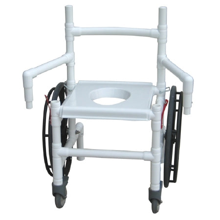 Mjm International Commode / Shower Chair  Fixed Arm - 131-18-24W-F-DE-CON