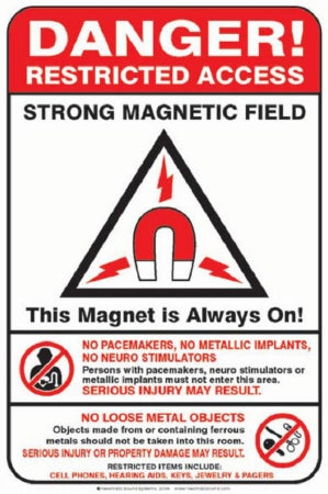 Newmatic Medical - Wall Sign Caution Danger Restricted Access - 11685