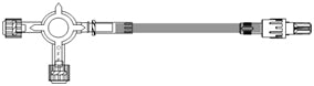 ICU Medical Extension Set 8 Inch Tubing 1.1 mL Priming Volume DEHP-Free - B4082