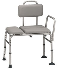 Alimed Alimed Bath Transfer Bench 17 to 21 Inch Height Range 17 to 21 Inch Height Range 400 lbs. Weight Capacity Arm Rail - 70040