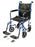 Graham-Field Everest & Jennings Transport Wheelchair Aluminum Frame 250 lbs. Weight Capacity Full Length / Fixed Height / Padded Arm Black - EJ784-1