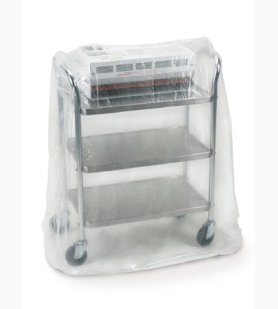 Medegen Medical Products LLC Cart Cover 24 X 42 X 68 Inch, Clear, Polyethylene, 1.25 mil Gauge, Flat Seal, Coreless Roll - 48-65