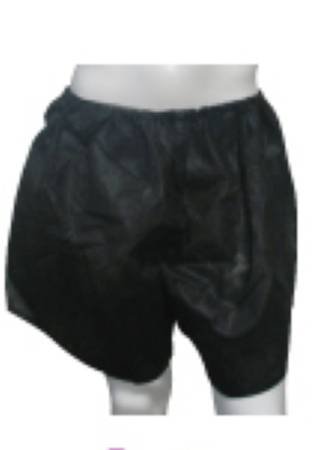 Dukal Reflections Exam Shorts Large / X-Large Black Spunbond Polypropylene Adult Disposable - 900532
