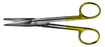 Aesculap DuroTip Dissecting Scissors Mayo 6-3/4 Inch Length Surgical Grade Stainless Steel / Tungsten Carbide NonSterile Finger Ring Handle Curved Blunt/Blunt - BC253R