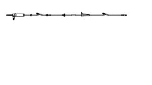 Becton Dickinson Alaris Infusion Set 20 Drops / mL Drip Rate 117 Inch Tubing 3 ports - 10013361