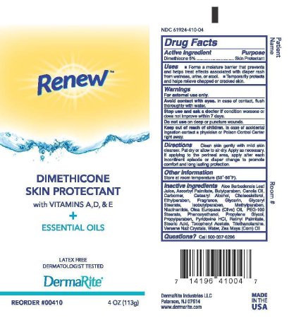 Renew Dimethicone - Skin Protectant 4 oz. Tube Scented Cream - 00410