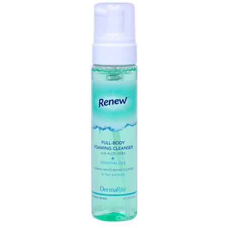 Renew - Rinse-Free Body Wash Foaming 8 oz. Pump Bottle Citrus Scent - 00420