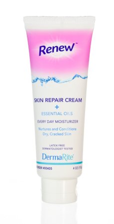 DermaRite Industries Renew Hand and Body Moisturizer 5 Gram Individual Packet Scented Cream - 400