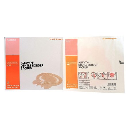 Allevyn Gentle Border - Silicone Foam Dressing 6-5/8 X 6-3/4 Inch Sacral Silicone Gel Adhesive with Border Sterile - 66800898
