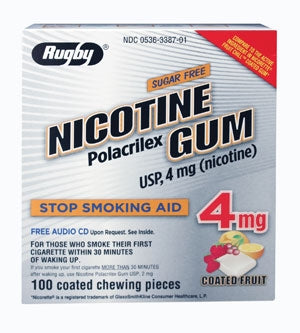 Actavis Rugby Stop Smoking Aid 4 mg Strength Gum - 536338701