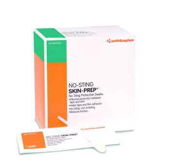 Smith & Nephew No-Sting Skin-Prep Skin Barrier Wipe Hexamethyldisiloxane, Acrylate Copolymer Hexamethyldisiloxane, Acrylate Copolymer Individual Packet 3 mL Sterile - 59420700