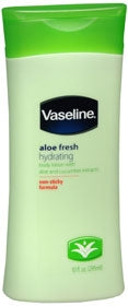 Unilever Vaseline Aloe Fresh Hand and Body Moisturizer 10 oz. Bottle Scented Lotion - 30521309100
