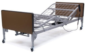 Graham-Field Electric Bed Full 87 Inch Sleep Deck 9-1/2 to 20 Inch (Casters in Low Position), 13 to 23-1/2 Inch (Casters in Standard Position) Height Range - US0458