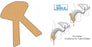 Dale Medical Products Dale UroDynamic Catheter Tube Holder One Size Fits Most, Beige, Non-Adherent Adhesive Tips - 490