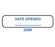Indeed - Pre-Printed / Write On Label Advisory Label White Paper Date Opened ____ Blue Quality Control Label 3/8 X 1-5/8 Inch - 2289