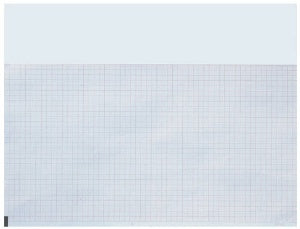 Precision Charts Permitrace ECG / EEG Recording Paper Premium Grade 8-1/2 X 5-1/2 Inch Z-Fold Red Grid - 7984