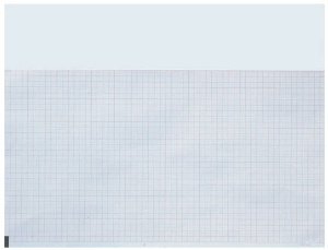 Permitrace - Diagnostic Recording Paper Premium Grade Paper 8-1/2 X 5-1/2 Inch Z-Fold Red Grid - 007984