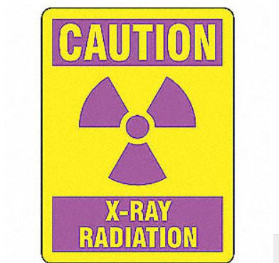 Grainger Accuform Caution Sign Caution X-Ray Radiation - 128782P