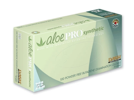 Dash Medical Gloves AloePRO Exam Glove Large NonSterile Latex Standard Cuff Length Fully Textured Natural Not Chemo Approved - AP100L
