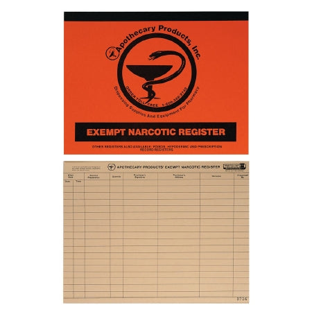 Apothecary Products Record Book Narcotic Record - 52630