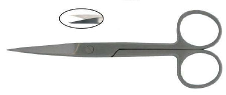 BR Surgical - Operating Scissors 5 Inch Length Tungsten Carbide Finger Ring Handle Straight Sharp Tip / Sharp Tip - BR08-12413