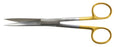 BR Surgical - Operating Scissors 5-3/4 Inch Length Surgical Grade Stainless Steel / Tungsten Carbide Finger Ring Handle Straight Sharp Tip / Sharp Tip - BR08-12414