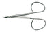BR Surgical - Iris Scissors 4-1/8 Inch Length Surgical Grade Stainless Steel NonSterile Ribbon Style Finger Ring Handle Curved Sharp Tip / Sharp Tip - BR08-32710