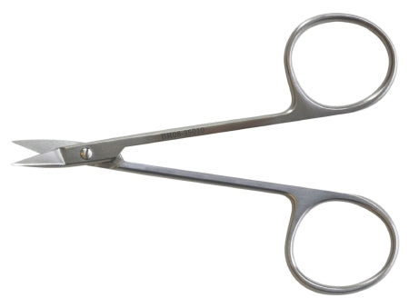 BR Surgical BR Surgical Scissors Wilmer-Converse 4 Inch Length Surgical Grade Stainless Steel NonSterile Finger Ring Handle Angled Sharp/Sharp - BR08-35010