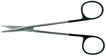 BR Surgical SuperCut - Strabismus Scissors Baby Metzenbaum 4-1/4 Inch Length Surgical Grade Stainless Steel NonSterile Finger Ring Handle Straight Blunt Tip / Blunt Tip - BR08-37011SC