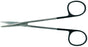 BR Surgical BR Surgical SuperCut Strabismus Scissors Baby Metzenbaum 4-1/4 Inch Length Surgical Grade Stainless Steel NonSterile Finger Ring Handle Curved Blunt/Blunt - BR08-37111SC
