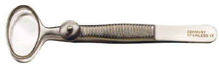 BR Surgical BR Surgical Chalazion Forceps Desmarres 3-1/2 Inch Surgical Grade Stainless Steel NonSterile NonLocking Thumb Handle Medium - BR43-25609