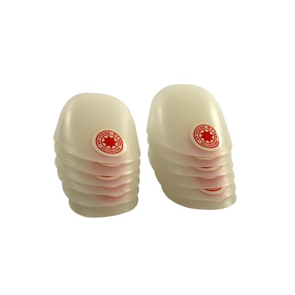 MF Athletic Co. Cup Protectors Heel Plastic Red Star Size One Size Fits All 1/Pair, 6 Pr/Ca - MF-1D