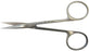 BR Surgical - Iris Scissors Knapp 4 Inch Length Surgical Grade Stainless Steel NonSterile Finger Ring Handle Curved Sharp Tip / Sharp Tip - BR08-34802
