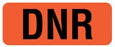 UAL - Pre-Printed Label Advisory Label Fluorescent Red Paper DNR Safety and Instructional 7/8 X 2-1/4 Inch - ULHX205