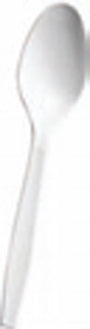 Lagasse Teaspoon Medium Weight White Plastic - GEN MWS/IW