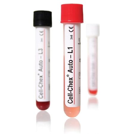Streck Laboratories Cell-Chex Hematology Control Auto Body Fluid Cell Count Level 2, 3 2 X 3 mL - 200065