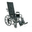 Merits Health Products Reclining Wheelchair Desk Length Arm Removable Arm Style Composite Mag Wheel Black Upholstery 16 Inch Seat Width 250 Lbs. Weight Capacity - N700NMDFMU