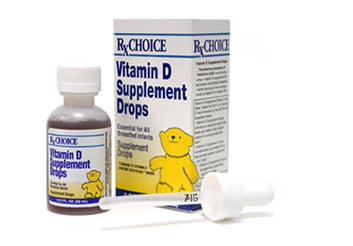 Akorn Inc Rx Choice Vitamin Supplement Cholecalciferol 400 IU Strength Oral Drops 50 mL Unflavored - 50383091750